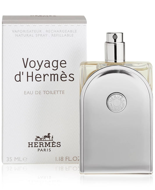 Voyage D'hermes Eau De Toilette Spray Refillable By Hermes 1.18oz For MEN